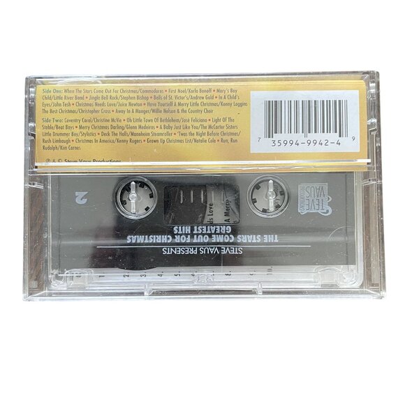 The Stars Come Out for Christmas Greatest Hits Holiday Audio Music Cassette 1994 - Picture 2 of 3